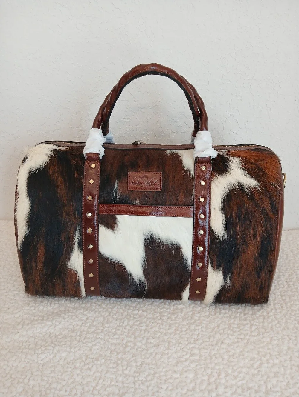 Patricia Nash Milano Cavalino Weekender In British Tan NWT